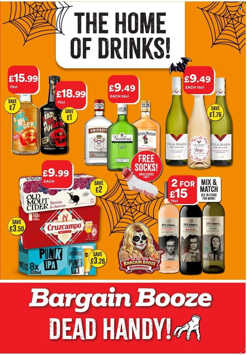 Bargain Booze offer  - 13.10.2026 - 9.11.2026. Page 1. Page 1