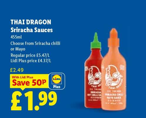 THAI DRAGON Sriracha Sauces