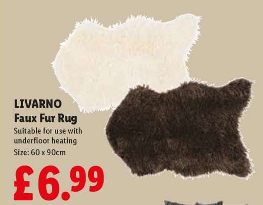 LIVARNO Faux Fur Rug