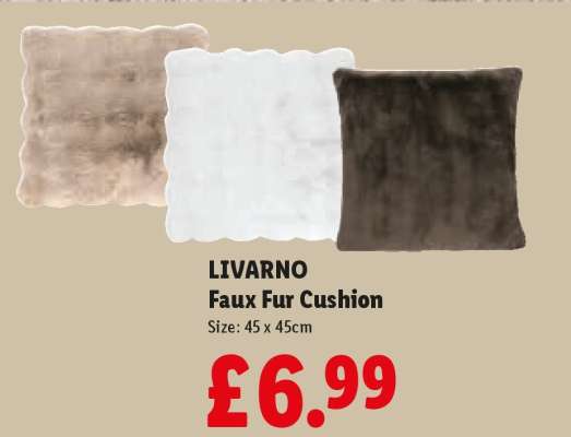 Livarno Faux Fur Cushion