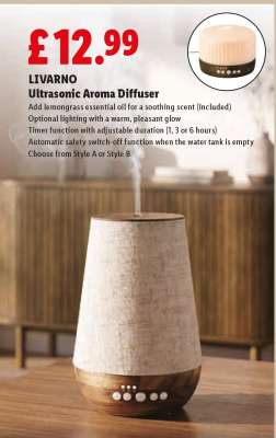Livarno Ultrasonic Aroma Diffuser