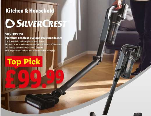 SILVERCREST Premium Cordless Cyclone Vacuum Cleaner