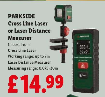 PARKSIDE Cross Line Laser or Laser Distance Measurer