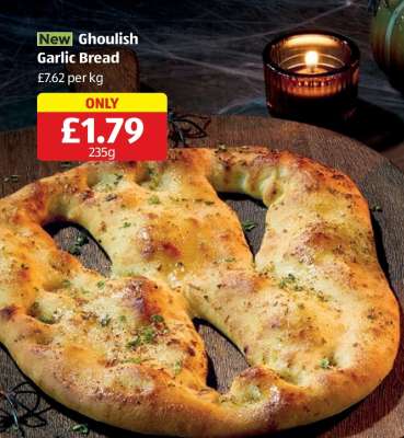 Ghoulish Garlic Bread