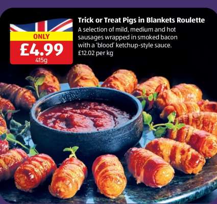 Trick or Treat Pigs in Blankets Roulette