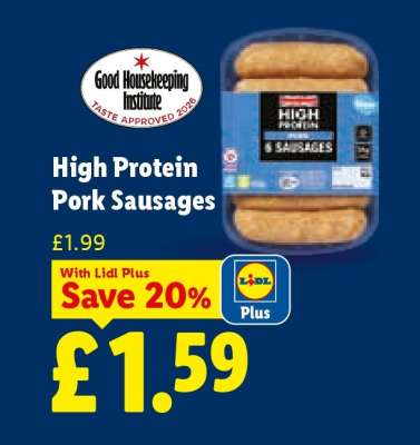 High Protein Pork Sausages