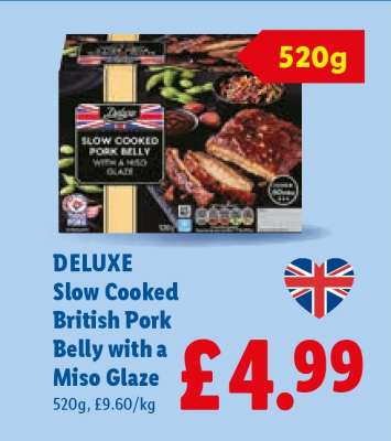 Deluxe Slow Cooked British Pork Belly with a Miso Glaze