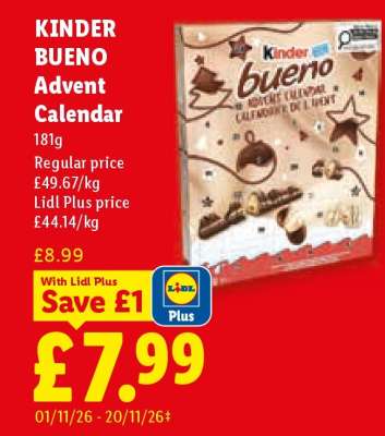 Kinder Bueno Advent Calendar