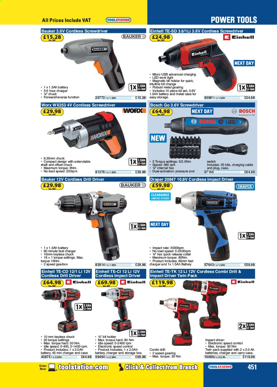 Toolstation offer . Page 451.