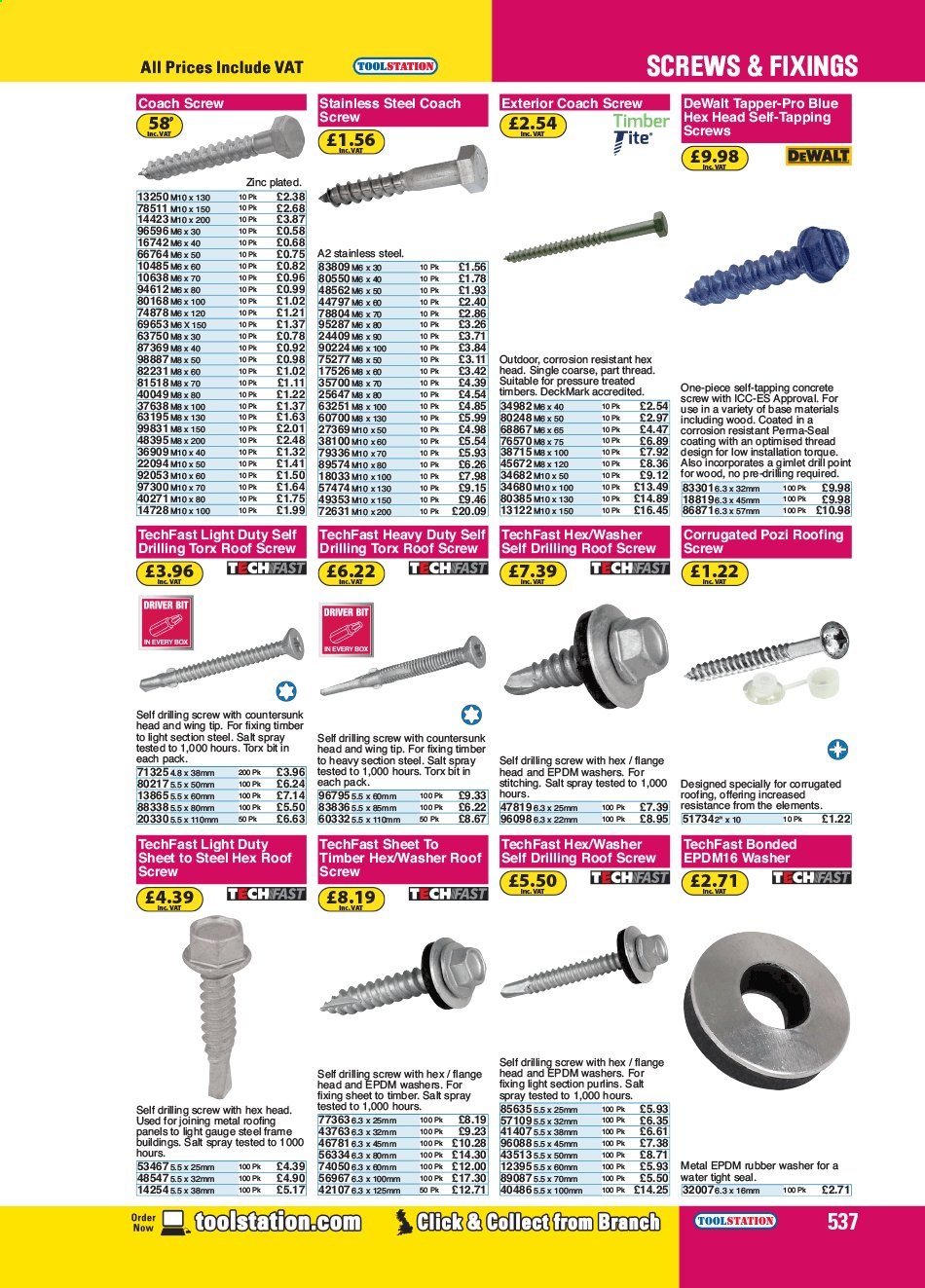 Toolstation offer . Page 537.
