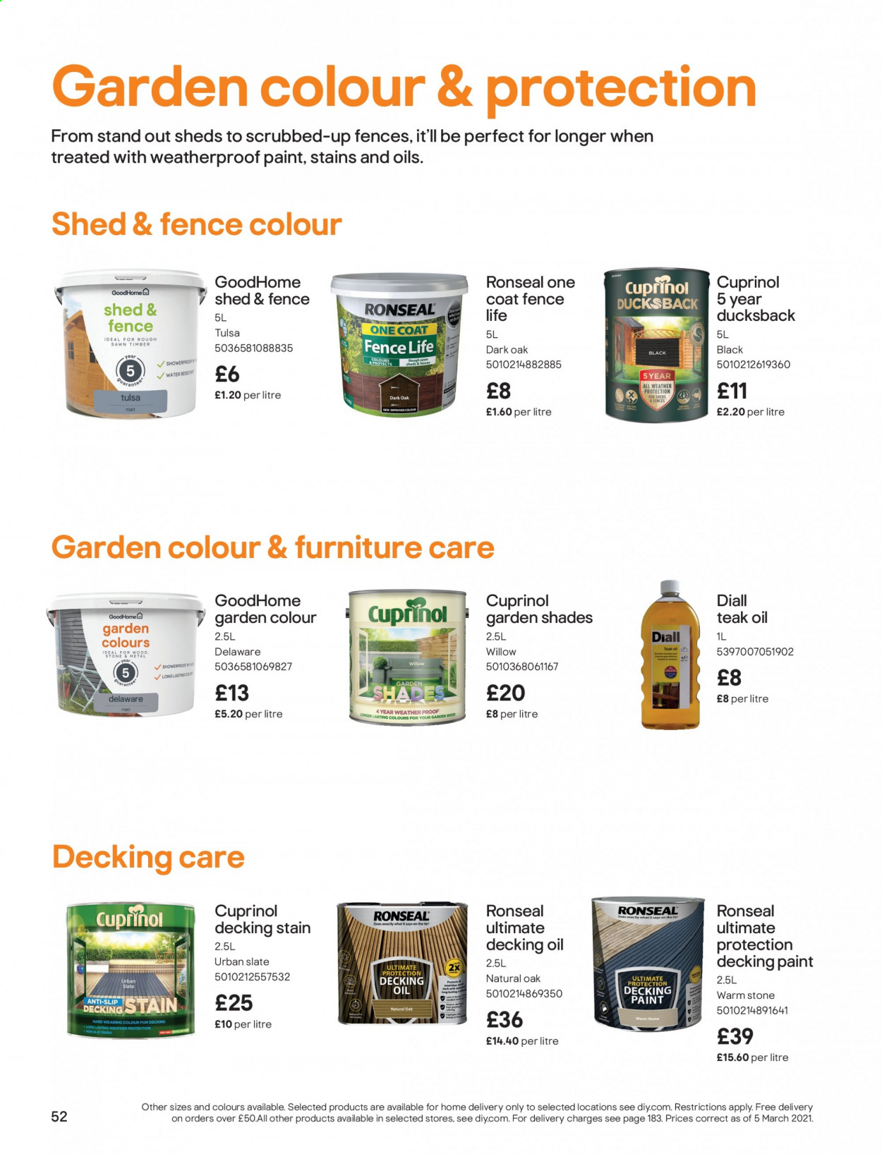 B&Q offer . Page 52.
