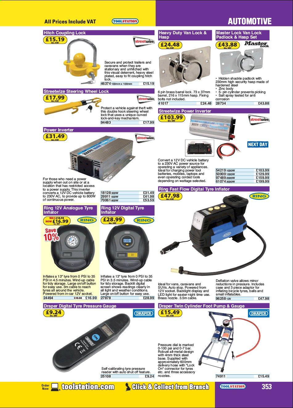 Toolstation offer . Page 353.