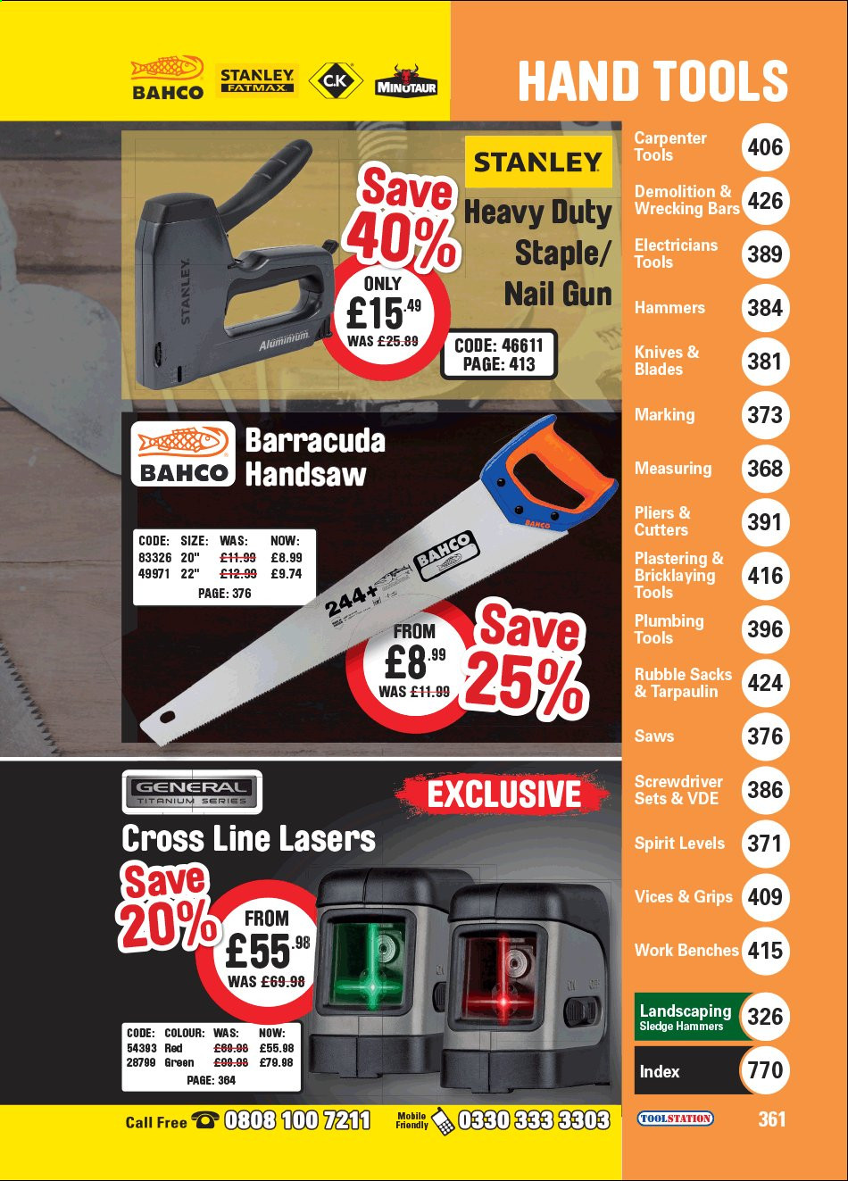 Toolstation offer . Page 361.