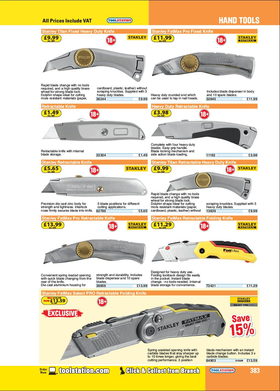 Toolstation offer . Page 383.