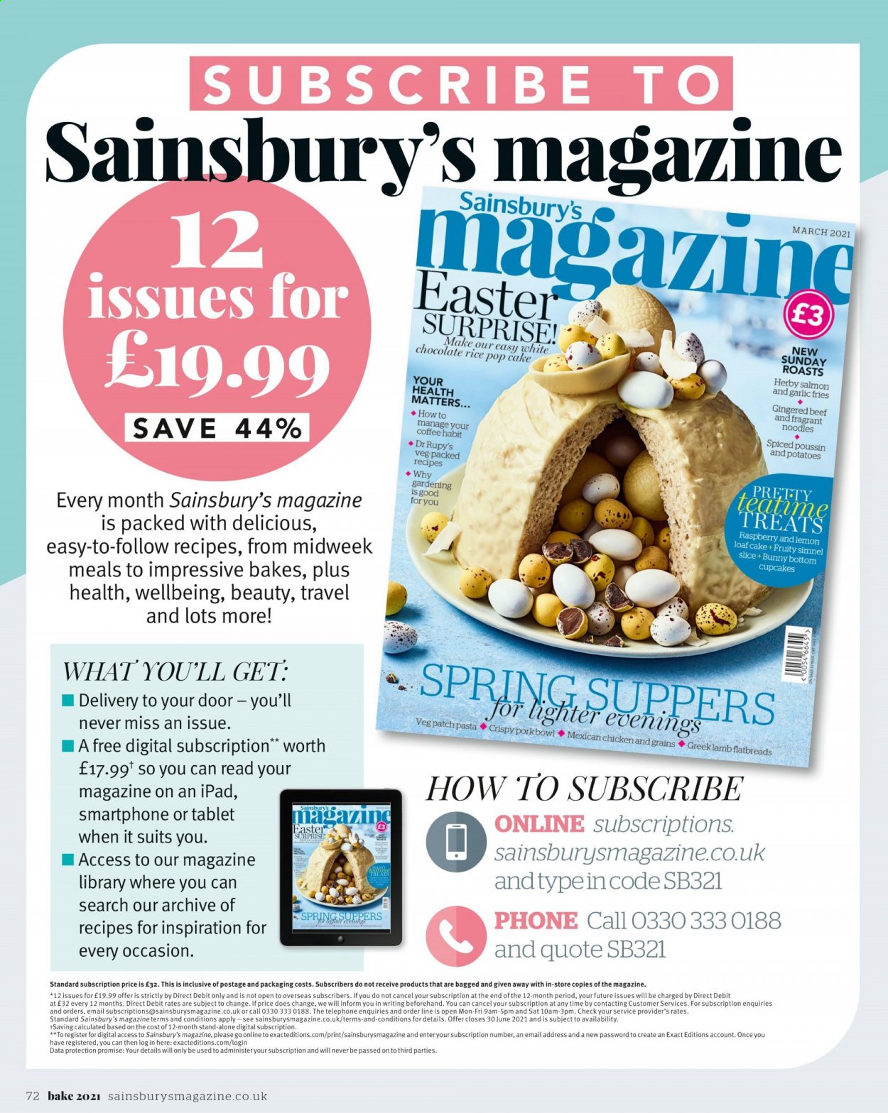 Sainsbury's offer . Page 72.