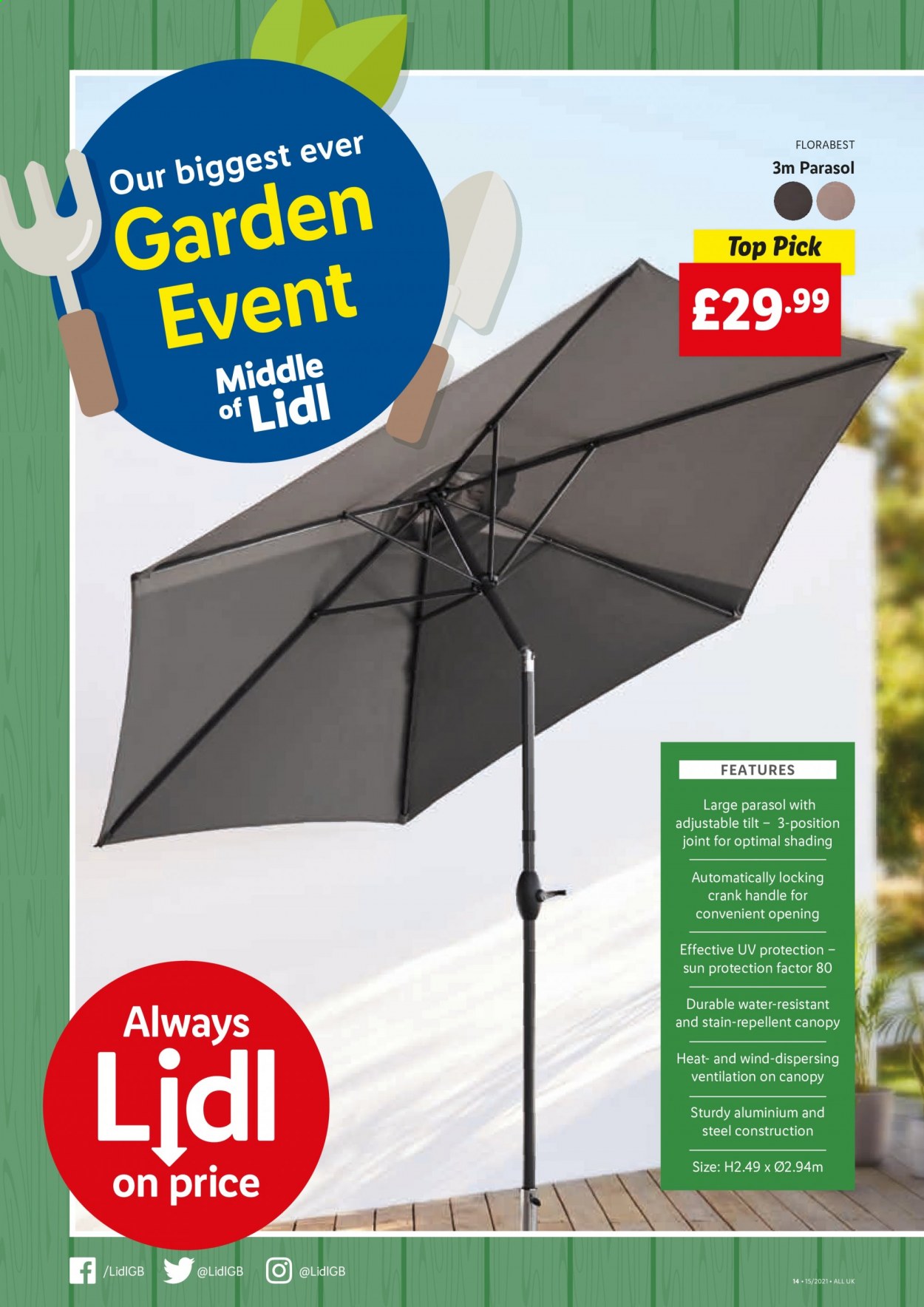 Lidl offer  - 15.4.2021 - 21.4.2021. Page 10.