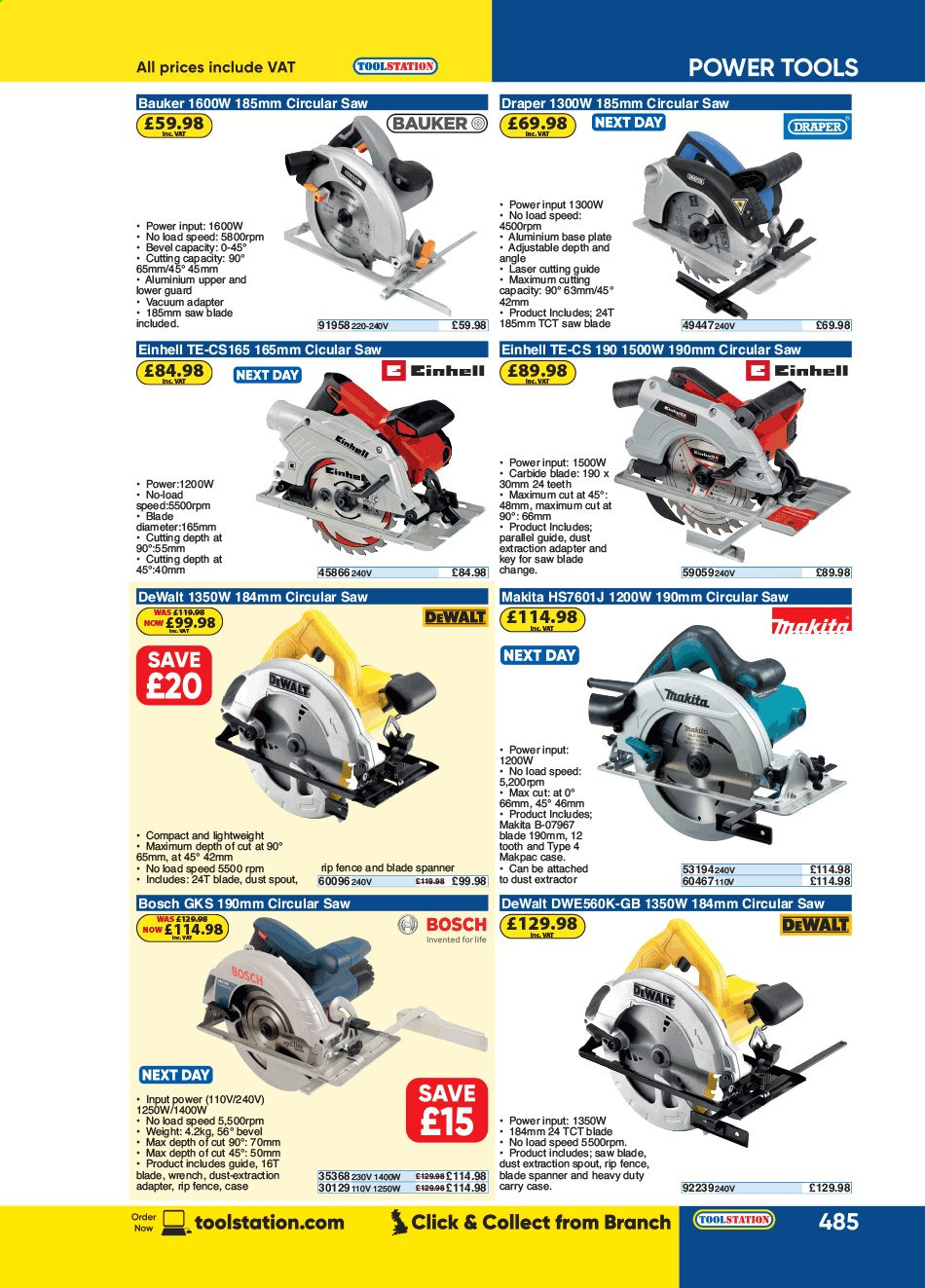 Toolstation offer . Page 485.