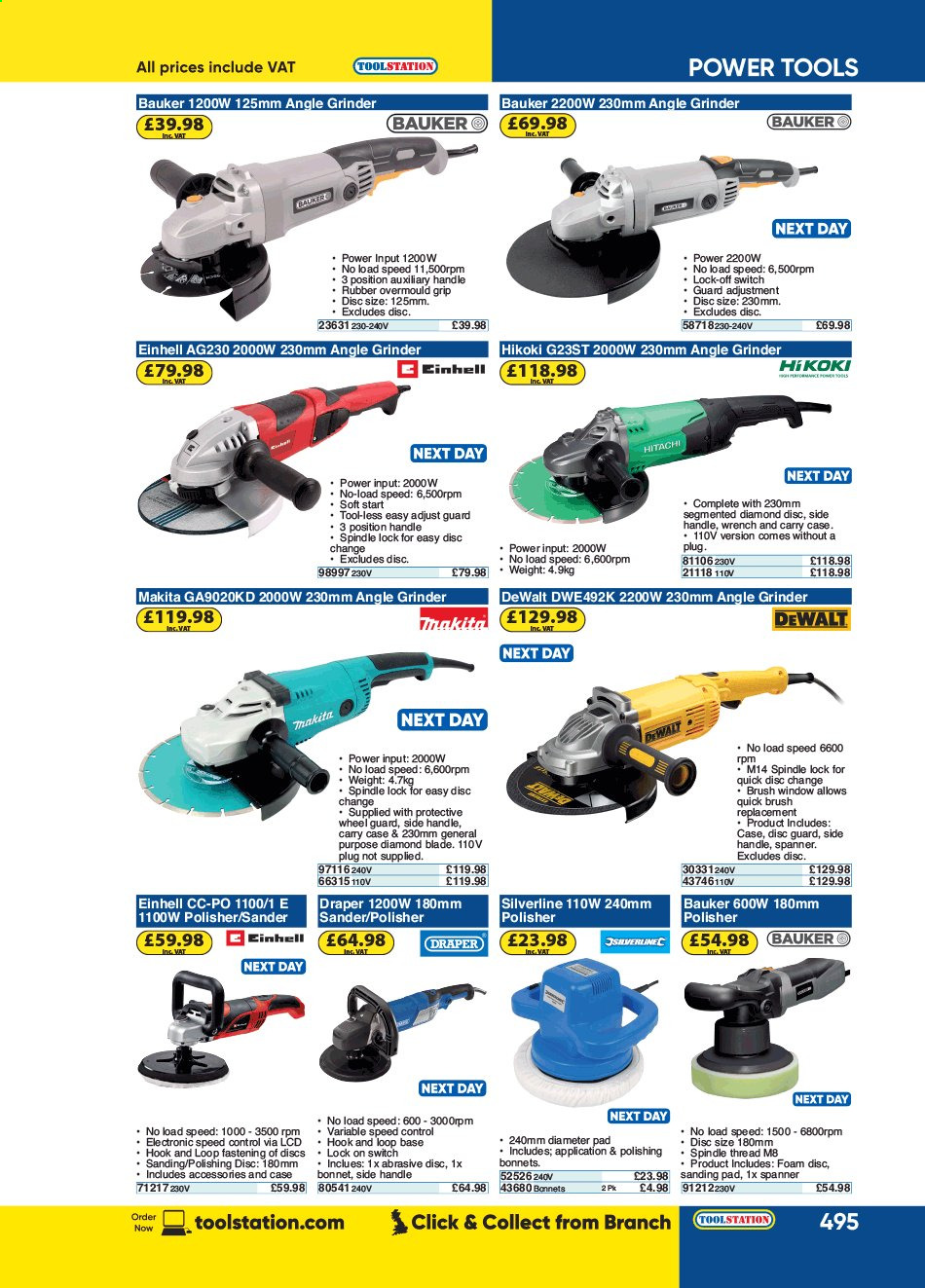 Toolstation offer . Page 495.