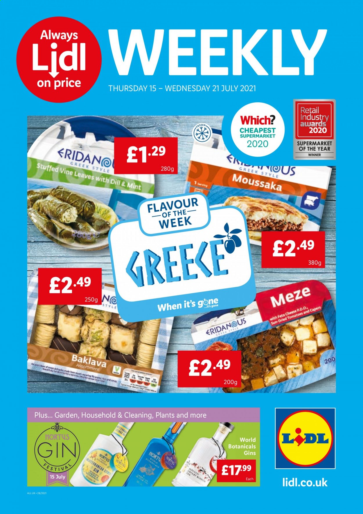 Lidl offer  - 15.7.2021 - 21.7.2021. Page 1.