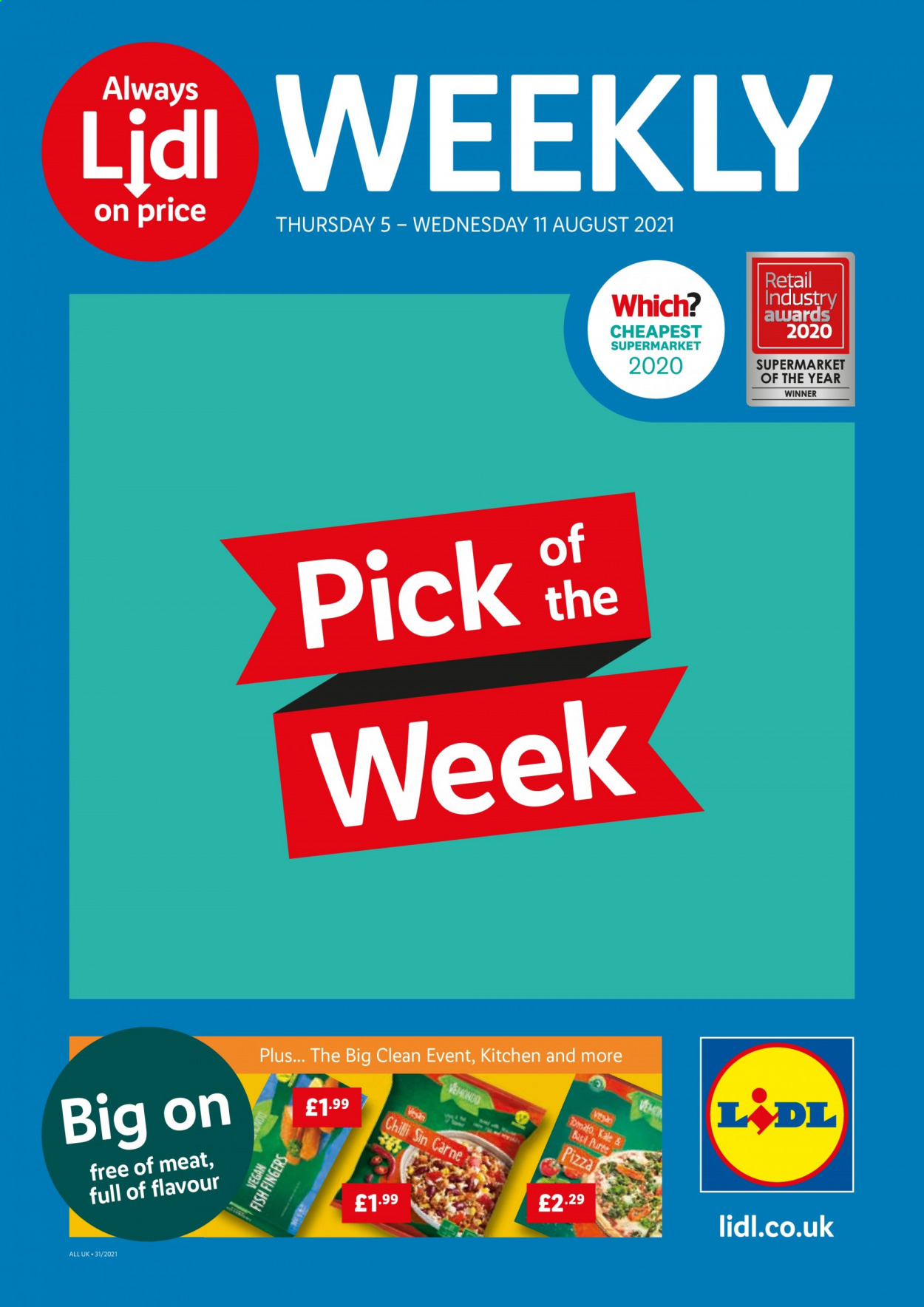 Lidl offer  - 5.8.2021 - 11.8.2021. Page 1.