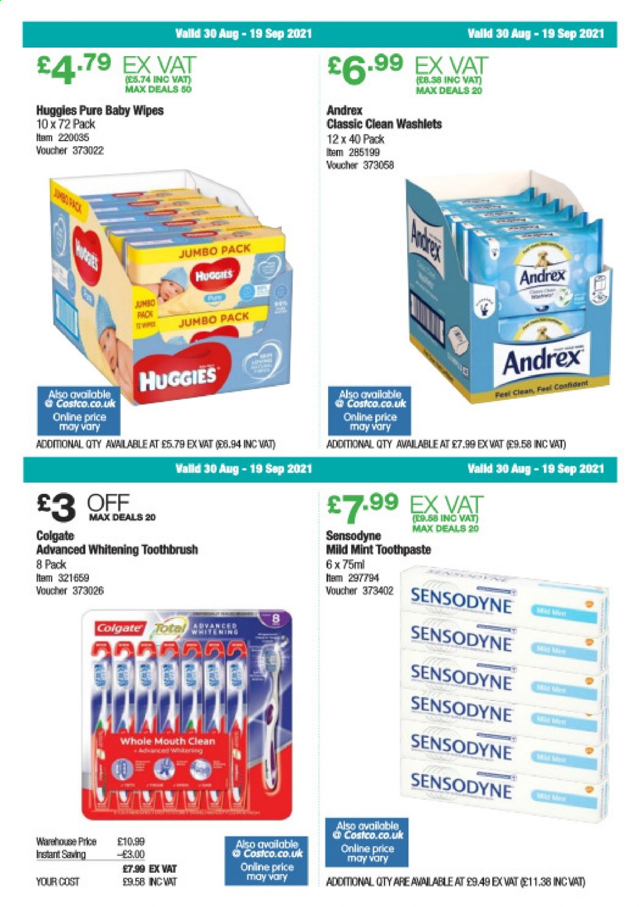 Costco offer  - 30.8.2021 - 19.9.2021. Page 12.