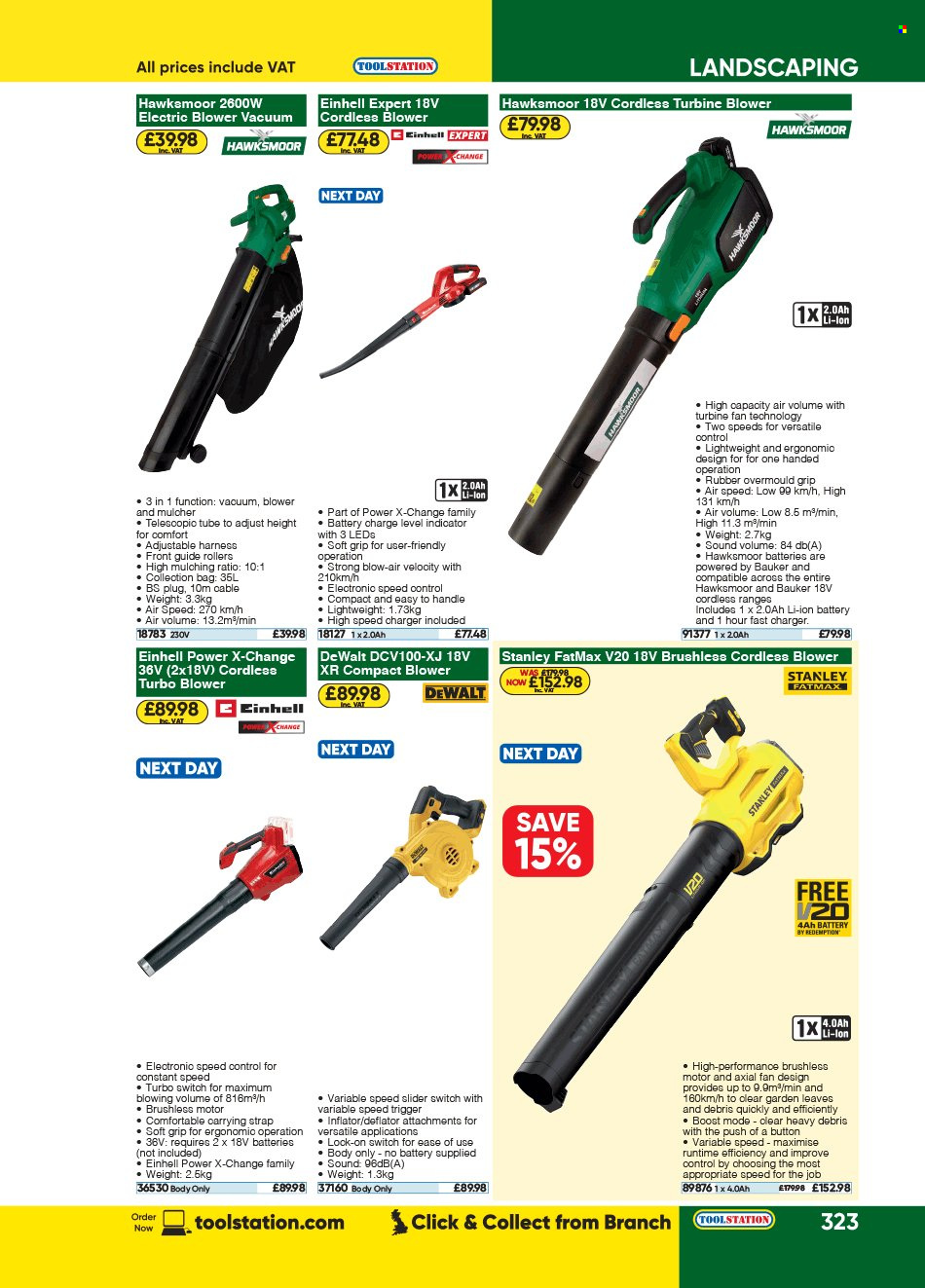Toolstation offer . Page 323.