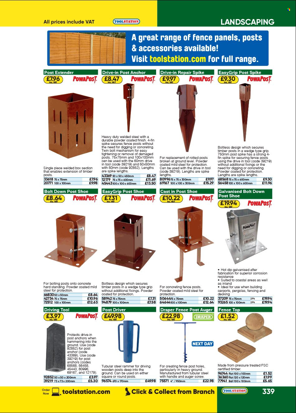 Toolstation offer . Page 339.