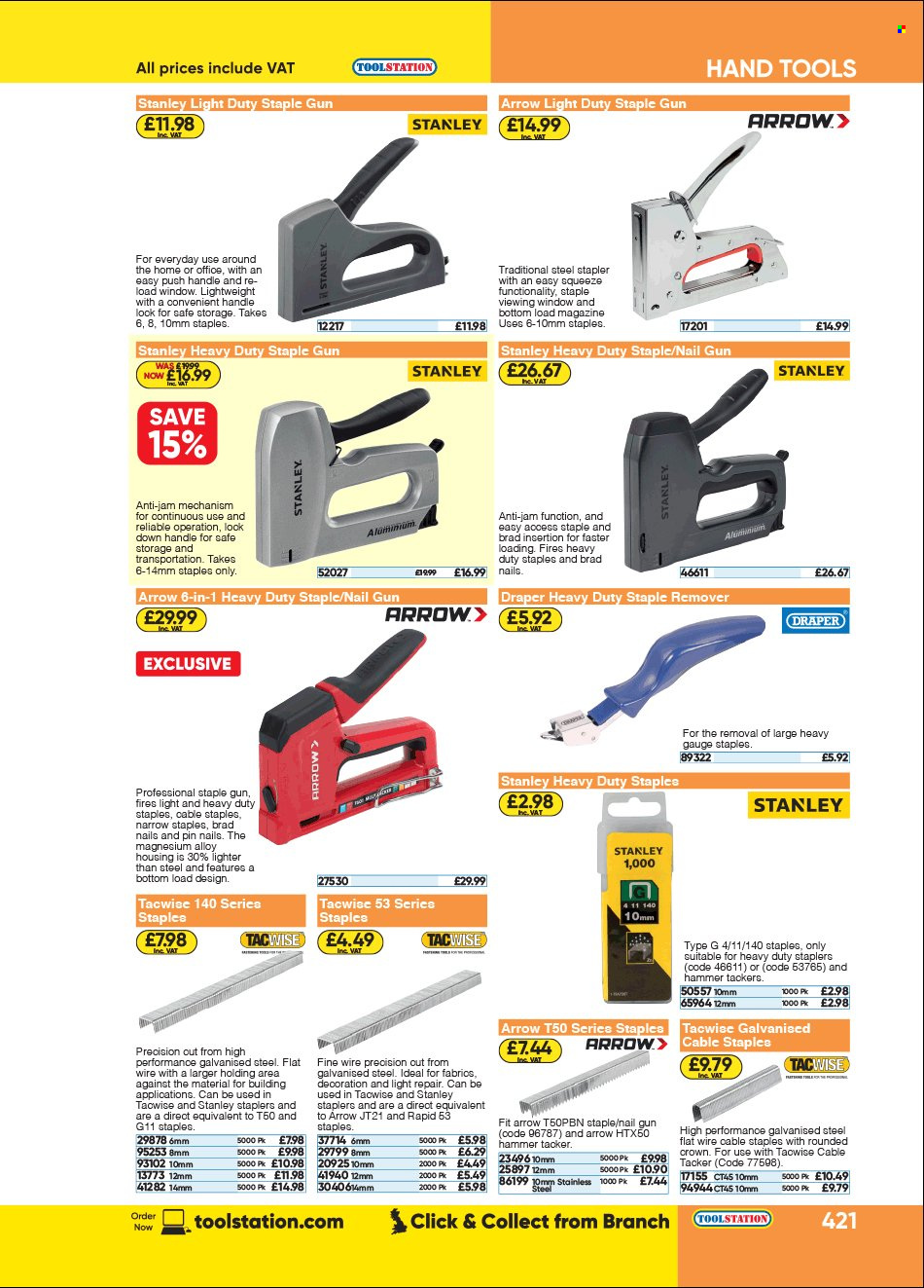 Toolstation offer . Page 421.
