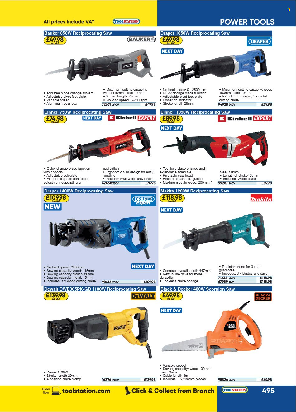 Toolstation offer . Page 495.