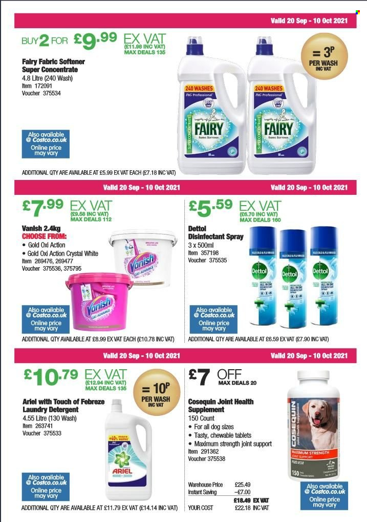 Costco offer  - 20.9.2021 - 10.10.2021. Page 14.
