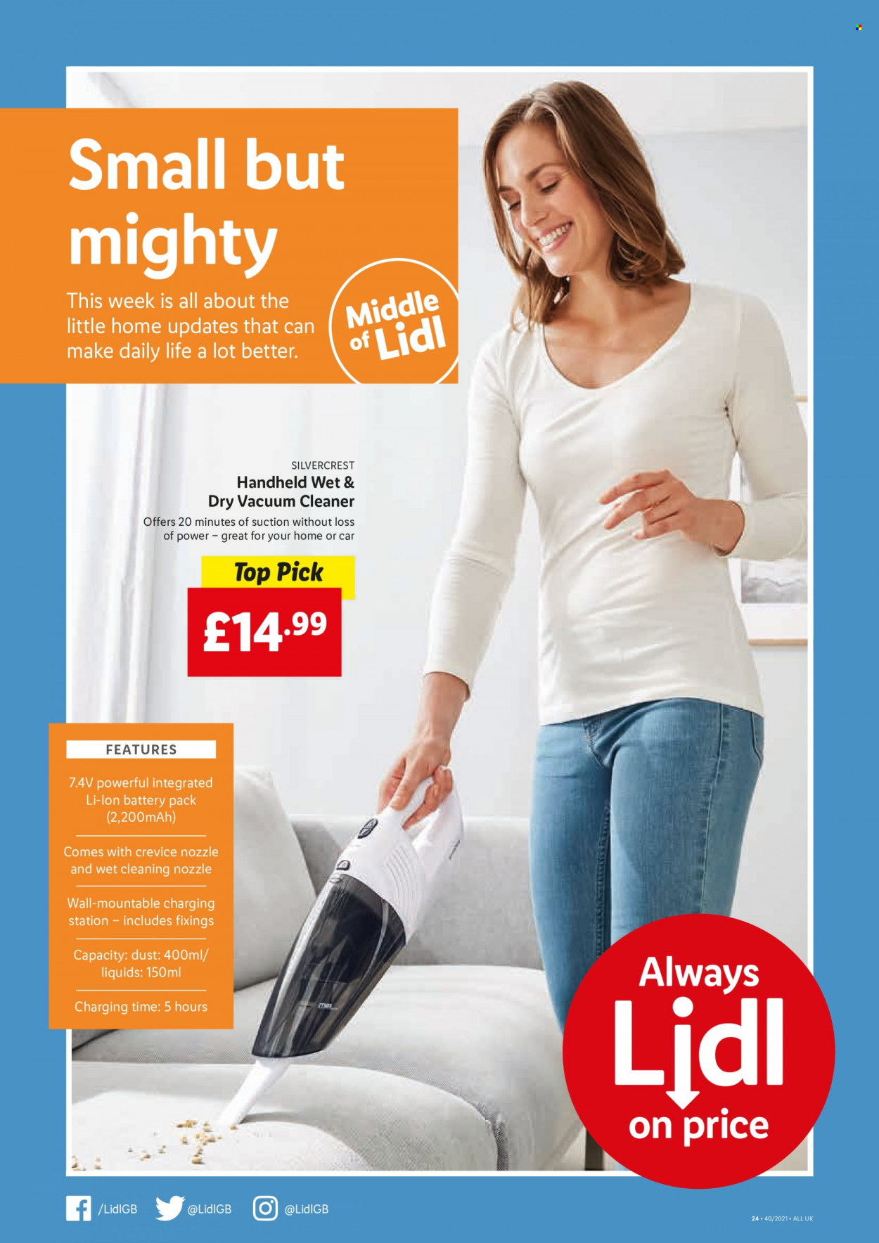 Lidl offer  - 7.10.2021 - 13.10.2021. Page 22.