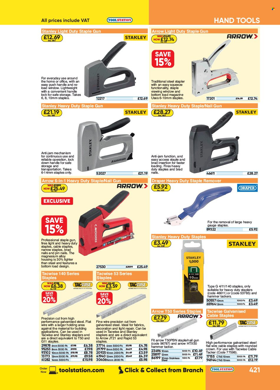 Toolstation offer . Page 421.