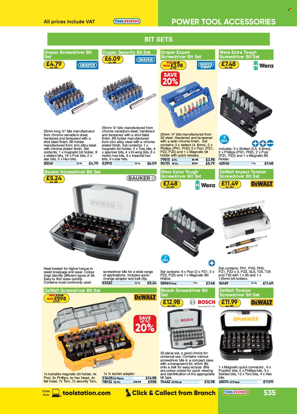 Toolstation offer . Page 535.